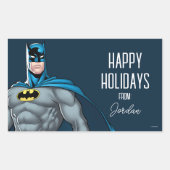 Batman Protector | Happy Holidays Rechteckiger Aufkleber (Vorderseite)