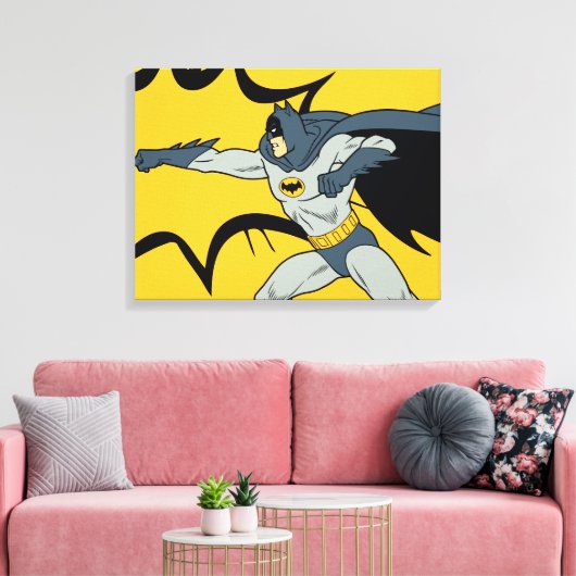 Batman Punch Leinwanddruck (Insitu (Wohnzimmer))