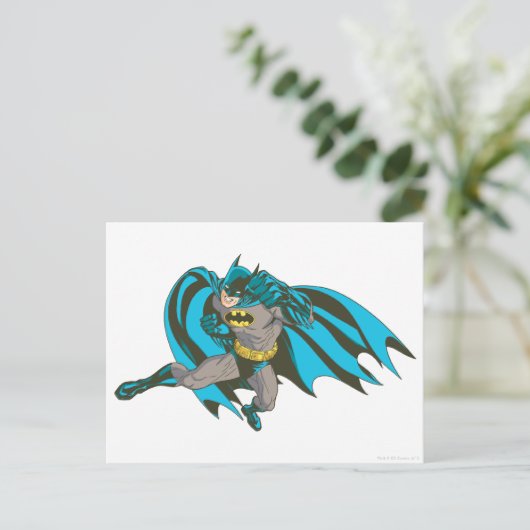 Batman Punching 1 Postkarte (Stehend Vorderseite)