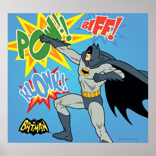 Batman Punching Graphic Poster (Vorne)