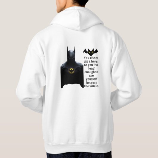 Batman Quote Hoodie (Rückseite)
