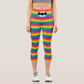 Batman Rainbow-Logo Capri Leggings (Vorderseite)
