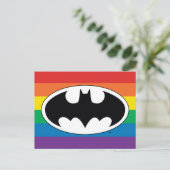 Batman Rainbow-Logo Einladungspostkarte (Stehend Vorderseite)