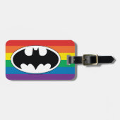 Batman Rainbow-Logo Gepäckanhänger (Vorderseite horizontal)