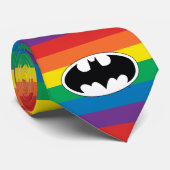 Batman Rainbow-Logo Krawatte (Gerollt)