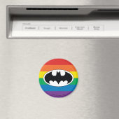 Batman Rainbow-Logo Magnet (In Situ (Geschirrspüler))
