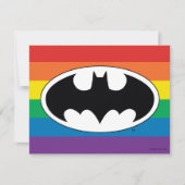 Batman Rainbow-Logo Mitteilungskarte (Vorderseite)