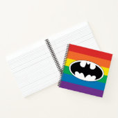 Batman Rainbow-Logo Notizblock (Innenseite)