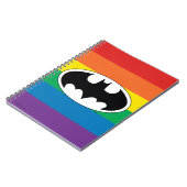 Batman Rainbow-Logo Notizblock (Linke Seite)