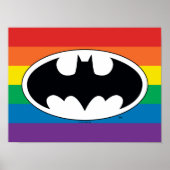 Batman Rainbow-Logo Poster (Vorne)