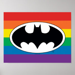 Batman Rainbow-Logo Poster