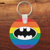 Batman Rainbow-Logo Schlüsselanhänger (Vorderseite)