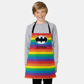Batman Rainbow-Logo Schürze (Getragen)