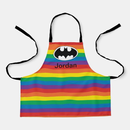 Batman Rainbow-Logo Schürze (Vorderseite)