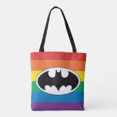 Batman Rainbow-Logo Tasche (Rückseite)