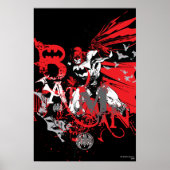 Batman Red und Black Collage Poster (Vorne)