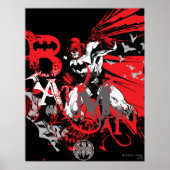Batman Red und Black Collage Poster (Vorne)