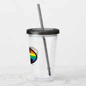Batman-Regenbogen-Logo Acryltrinkbecher (Links)