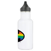 Batman-Regenbogen-Logo Edelstahlflasche (Rechts)
