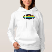 Batman-Regenbogen-Logo Hoodie (Vorderseite)