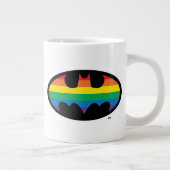 Batman-Regenbogen-Logo Jumbo-Tasse (Rechts)