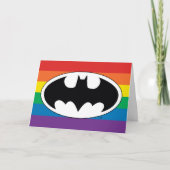 Batman-Regenbogen-Logo Karte (Vorderseite)