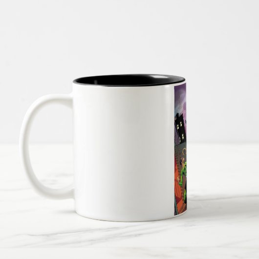 Batman - Riddler Zweifarbige Tasse (Links)