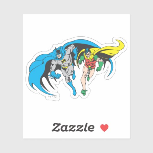 Batman & Robin Aufkleber (Blatt)