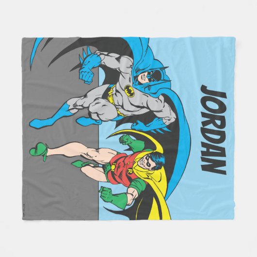 Batman & Robin Fleecedecke (Vorderseite (Horizontal))