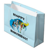 Batman & Robin Große Geschenktüte (Vorderseite Schrägansicht)