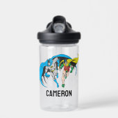 Batman & Robin | Name hinzufügen Trinkflasche (Vorne)