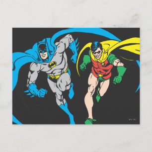 Batman & Robin Postkarte