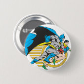Batman & Robin Profil Button (Vorne & Hinten)