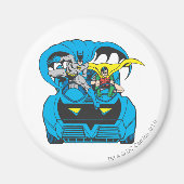 Batman & Robin Ride Batmobile Magnet (Vorne)