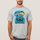 Batman & Robin Ride Batmobile T-Shirt (Vorderseite)