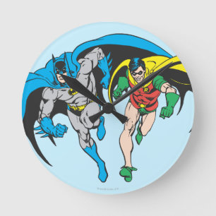 Batman & Robin Runde Wanduhr