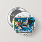 Batman & Robin zerbrechen Fenster Button (Vorne & Hinten)