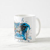 Batman & Robin zerbrechen Fenster Kaffeetasse (VorderseiteRechts)