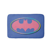 Batman | Rosa Polka-Dot-Logo Badematte (Vorderseite)