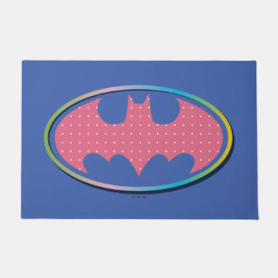 Batman Rosa Polka-Dot-Logo Fußmatte