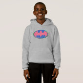 Batman | Rosa Polka-Dot-Logo Hoodie (Vorne ganz)