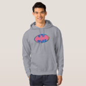 Batman | Rosa Polka-Dot-Logo Hoodie (Vorne ganz)
