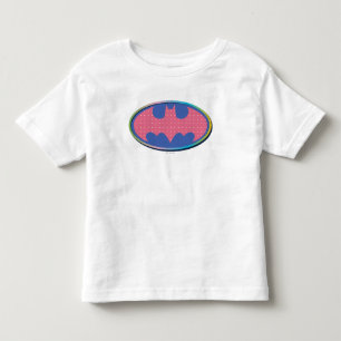 Batman Rosa Polka-Dot-Logo Kleinkind T-shirt