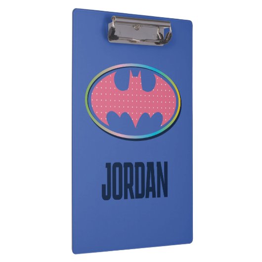 Batman | Rosa Polka-Dot-Logo Klemmbrett (Rechts)