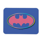 Batman | Rosa Polka-Dot-Logo Magnet (Horizontal)