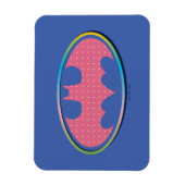 Batman | Rosa Polka-Dot-Logo Magnet (Vertikal)