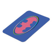 Batman | Rosa Polka-Dot-Logo Magnet (Linke Seite)