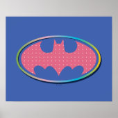 Batman | Rosa Polka-Dot-Logo Poster (Vorne)