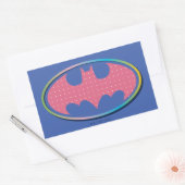 Batman | Rosa Polka-Dot-Logo Rechteckiger Aufkleber (Umschlag)