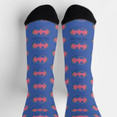 Batman | Rosa Polka-Dot-Logo Socken (Oben)